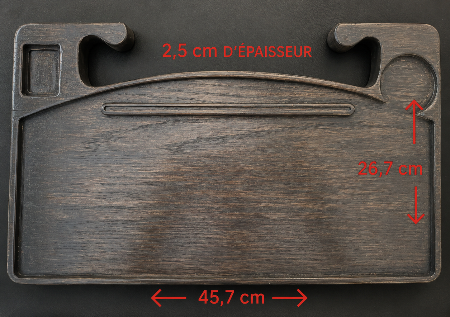 Tablette de Volant en Chêne – Plateau Multifonction