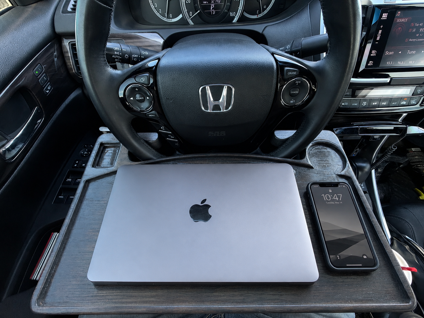 Tablette de Volant en Chêne – Plateau Multifonction