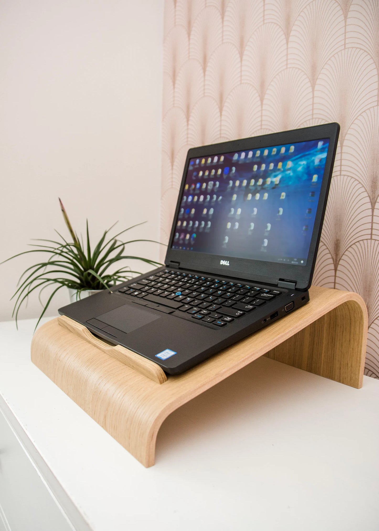 Support PC Portable en Bois Ergonomique
