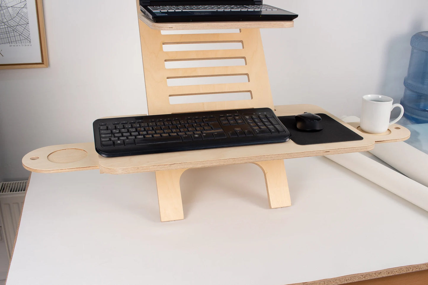 Bureau Réglable en Bois pour Ordinateur Portable – Support Multifonction