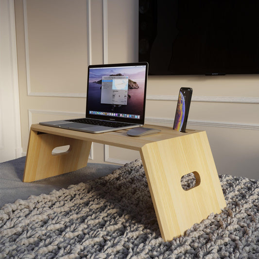 Table de Lit Pliante avec Support pour Ordinateur